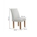 Mesa de Jantar 4 Lugares Arizona Canela com Vidro Chocolate/Off White/Boucle Gelo 20770 - Cel Móveis