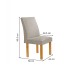 Mesa de Jantar 4 Lugares Arizona Canela com Vidro Cinamomo/Off White/Veludo Bege Claro 20770 - Cel Móveis