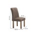 Mesa de Jantar 4 Lugares Arizona com Vidro Chocolate/Off White/Bege Escuro 20771 - Cel Móveis
