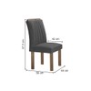 Mesa de Jantar 4 Lugares Arizona com Vidro Chocolate/Off White/Cinza 20771  - Cel Móveis