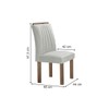 Mesa de Jantar 4 Lugares Arizona com Vidro Chocolate/Off White/Boucle Gelo 20771  - Cel Móveis