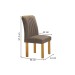 Mesa de Jantar 4 Lugares Arizona com Vidro Cinamomo/Off White/Bege Escuro 20771 - Cel Móveis