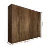 Guarda-Roupa Casal Madalena 6 Portas 6 Gavetas 100% Mdf Brauna - Panorama Móveis