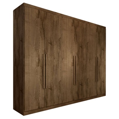 Guarda-Roupa Casal Madalena 6 Portas 6 Gavetas 100% Mdf Brauna - Panorama Móveis
