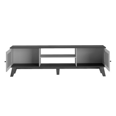 Rack para TV Até 75 Polegadas Charlotte 2 Portas Cinamomo/Off White - Artely Móveis