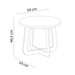 Mesa de Centro Jasmin 100% Mdf Cinamomo - Artely Móveis