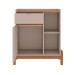 Aparador Buffet Bari 1 Porta 1 Gaveta Off White/Cedro - Casa D
