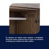 Guarda-Roupa Alagoas 10 Portas 2 Gavetas 5 Prateleiras com Espelho Imbuia Natural - Rodmóveis