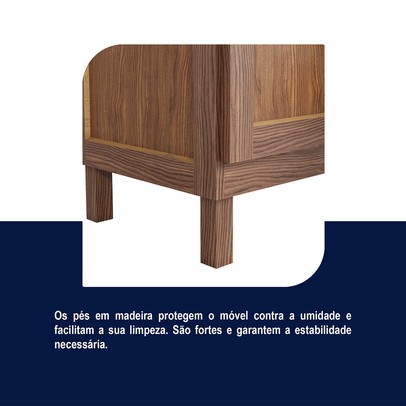 Guarda-Roupa Alagoas 10 Portas 2 Gavetas 5 Prateleiras com Espelho Ypê  - Rodmóveis