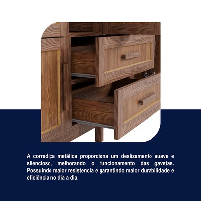 Guarda-Roupa Alagoas 10 Portas 2 Gavetas 5 Prateleiras com Espelho Ypê  - Rodmóveis