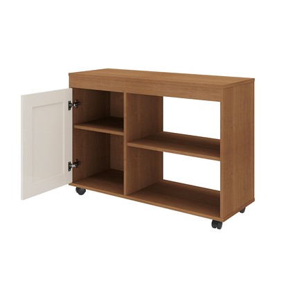 Sala de Estar Completa Rio para TV Até 42 Polegadas Cinamomo/Off White - Panorama Móveis