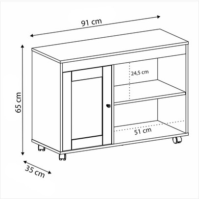 Sala de Estar Completa Rio para TV Até 42 Polegadas Cinamomo/Off White - Panorama Móveis