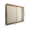 Guarda-Roupa Casal Castle Rock 100% Mdf 2 Portas 4 Gavetas Freijó/Off White - Panorama Móveis