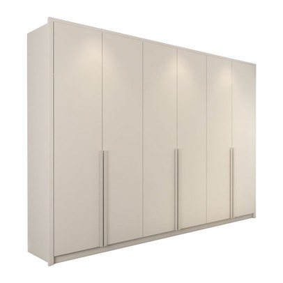 Guarda-Roupa Casal Belchior 6 Portas 6 Gavetas Neve - Panorama Móveis