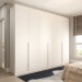 Guarda-Roupa Casal Vinci 6 Portas 6 Gavetas Neve - Panorama Móveis