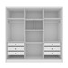 Guarda-Roupa Casal Vinci 6 Portas 6 Gavetas Neve - Panorama Móveis