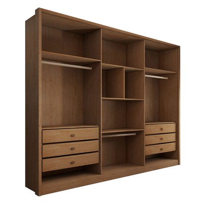 Guarda-Roupa Casal Vinci 6 Portas 6 Gavetas Cinamomo/Off White - Panorama Móveis