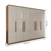 Guarda-Roupa Casal Stamford 6 Portas 4 Gavetas Cinamomo/Off White - Panorama Móveis