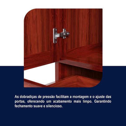 Guarda-Roupa Solteiro Ceará 7 Portas 2 Gavetas 2 Prateleiras com Espelho Mel - Rodmóveis