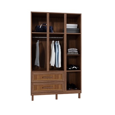 Guarda-Roupa Solteiro Ceará 7 Portas 2 Gavetas 2 Prateleiras com Espelho Ypê - Rodmóveis