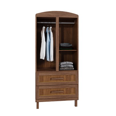 Guarda-Roupa Solteiro Bacuri 2 Portas 2 Gavetas com Espelho Ypê - Rodmóveis