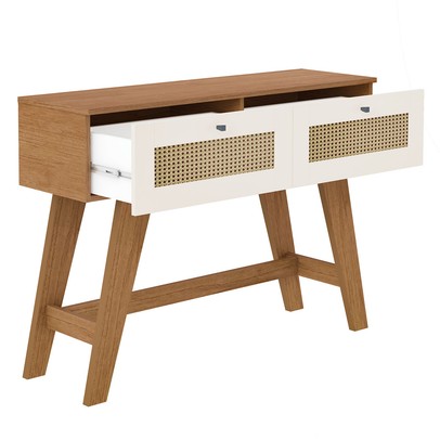 Aparador Decor 2 Gavetas Cinamomo/Off White - Artely Móveis