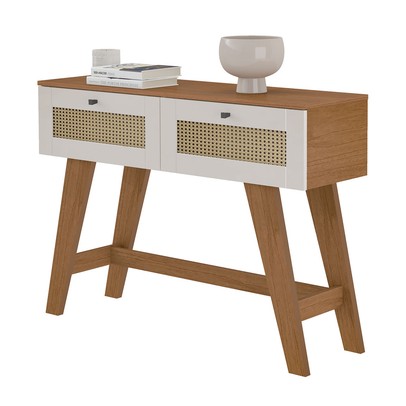 Aparador Decor 2 Gavetas Cinamomo/Off White - Artely Móveis