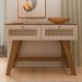 Aparador Decor 2 Gavetas Cinamomo/Off White - Artely Móveis