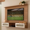 Painel para TV Até 72 Polegadas Decor 2 Portas Cinamomo/Off White - Artely Móveis