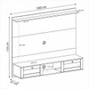 Painel para TV Até 72 Polegadas Decor 2 Portas Cinamomo/Off White - Artely Móveis