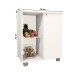 Armário de Cozinha com Fruteira âmbar 1 Porta Branco - Telasul