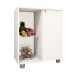 Armário de Cozinha com Fruteira âmbar 1 Porta Branco - Telasul