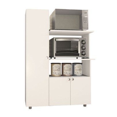 Armário de Cozinha âmbar 3 Portas 3 Prateleiras Branco - Telasul