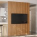 Painel para TV Até 70 Polegadas Ripado 100% Mdf Nature Fosco - Linea Brasil