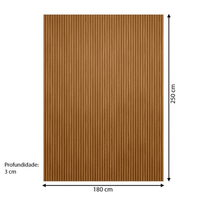 Painel para TV Até 70 Polegadas Ripado 100% Mdf Nature Fosco - Linea Brasil