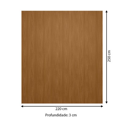 Painel para TV Até 85 Polegadas Ripado 100% Mdf Nature Fosco - Linea Brasil