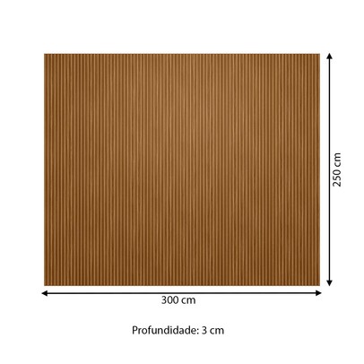 Painel para TV Até 90 Polegadas Ripado 100% Mdf Nature Fosco 810010 - Linea Brasil