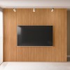 Painel para TV Até 90 Polegadas Ripado 100% Mdf Nature Fosco 810010 - Linea Brasil