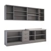 Cozinha Completa Dallas 11 Portas 3 Gavetas 100% Mdf Americana Cinza - Panorama Móveis