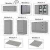 Cozinha Completa Dallas 11 Portas 3 Gavetas 100% Mdf Americana Cinza - Panorama Móveis