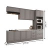 Cozinha Completa Orlando 10 Portas 5 Gavetas 100% Mdf Americana Cinza - Panorama Móveis