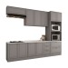 Cozinha Completa Orlando 10 Portas 5 Gavetas 100% Mdf Americana Cinza - Panorama Móveis