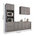 Cozinha Completa Miami 9 Portas 5 Gavetas 100% Mdf Americana Cinza - Panorama Móveis