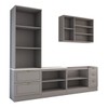 Cozinha Completa Miami 9 Portas 5 Gavetas 100% Mdf Americana Cinza - Panorama Móveis