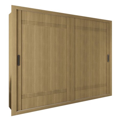 Guarda-Roupa Casal Sunderland 2 Portas 4 Gavetas 100% Mdf Castanho - Panorama Móveis