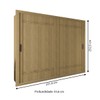 Guarda-Roupa Casal Sunderland 2 Portas 4 Gavetas 100% Mdf Castanho - Panorama Móveis