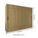 Guarda-Roupa Casal Sunderland 2 Portas 4 Gavetas 100% Mdf Castanho - Panorama Móveis