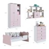 Quarto Infantil Completo Anjinho 5 Portas 6 Gavetas Rosa - Percasa