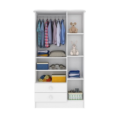 Quarto Infantil Completo Anjinho 5 Portas 6 Gavetas Branco - Percasa