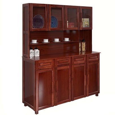 Armário de Cozinha Maranhão 8 Portas 4 Gavetas com Vidro Mel - Rodmóveis